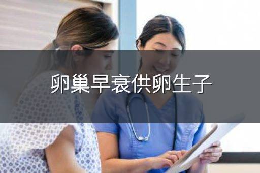 卵巢早衰供卵生子